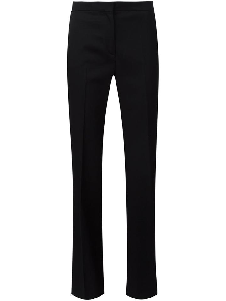 Carolina Herrera Flared Trousers, Women's, Size: 8, Black, Virgin Wool