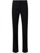 Carolina Herrera Flared Trousers, Women's, Size: 8, Black, Virgin Wool