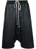 Drop-crotch Shorts - Men - Watersnake Skin - 46, Black, Watersnake Skin, Rick Owens