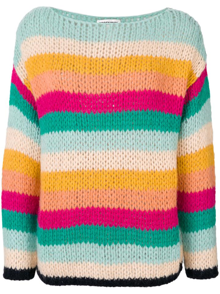 Essentiel Antwerp Rainbow Striped Jumper - Multicolour