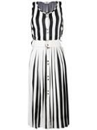 Nina Ricci - Pleated Sleeveless Dress - Women - Silk/spandex/elastane/viscose - M, Black, Silk/spandex/elastane/viscose