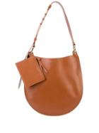 Sara Battaglia Circular Shaped Shoulder Bag - Brown