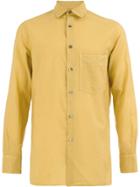Federico Curradi Plain Button Shirt - Brown