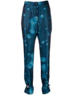 Christopher Kane Lava Jacquard Trousers - Blue