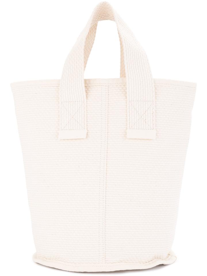 Cabas Small Laundry Tote - White