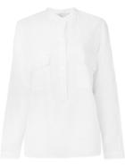 Stella Mccartney Sheer Floral Shirt, Women's, Size: 42, White, Ramie/polyamide