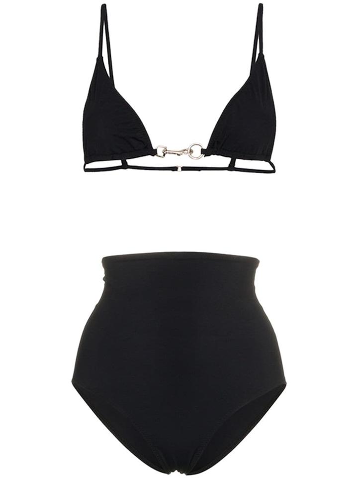 Rudi Gernreich Bikini With Chain Bikini Top And High Waisted Bottoms -