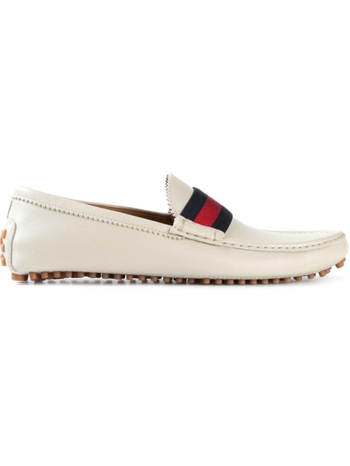 Gucci Striped Band Loafers