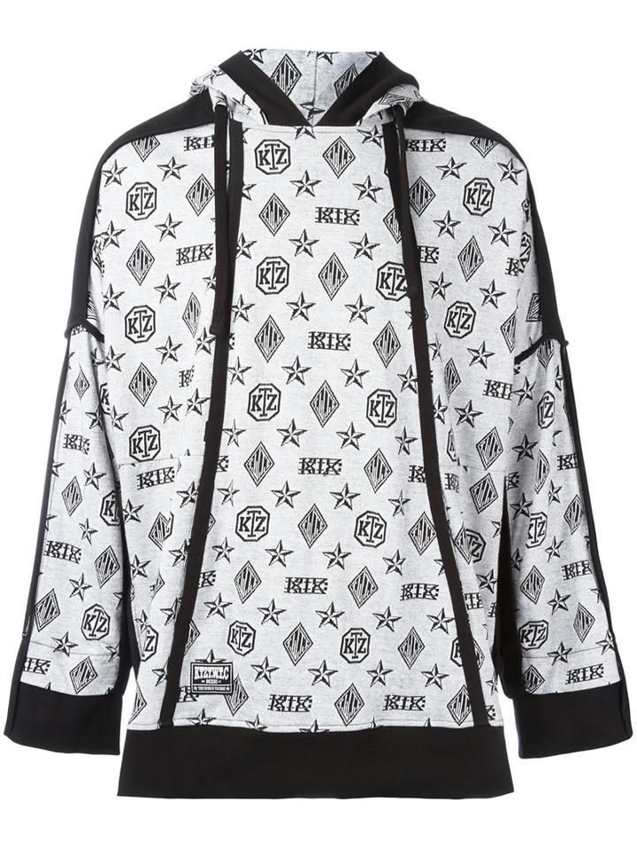 Ktz Monogram Hoodie, Adult Unisex, Size: Small, Black, Cotton