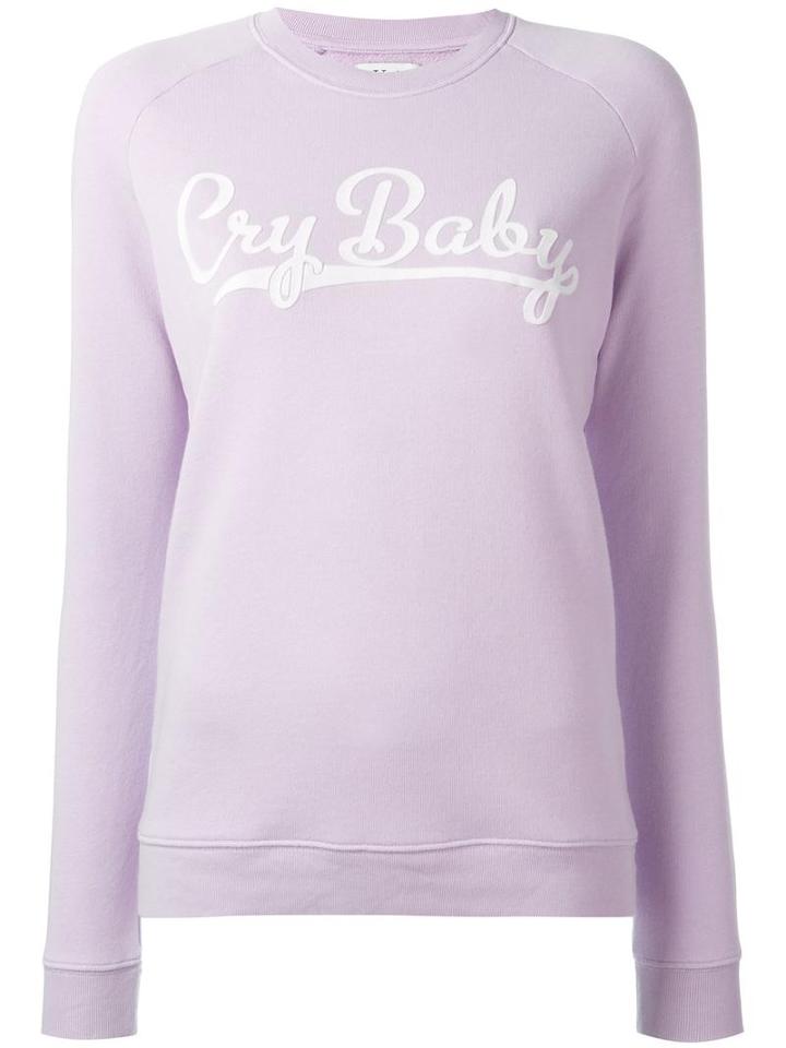 Zoe Karssen 'cry Baby' Sweatshirt, Women's, Size: Small, Pink/purple, Cotton/polyester