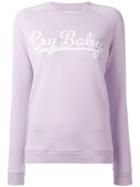 Zoe Karssen 'cry Baby' Sweatshirt, Women's, Size: Small, Pink/purple, Cotton/polyester