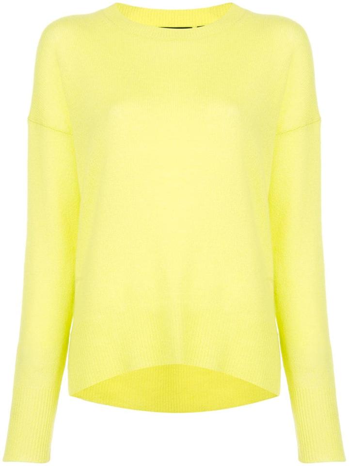 Theory Karenia Cashmere Sweater - Yellow