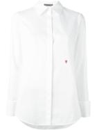 Alexander Mcqueen Embroidered Logo Shirt, Women's, Size: 44, White, Cotton/polyester