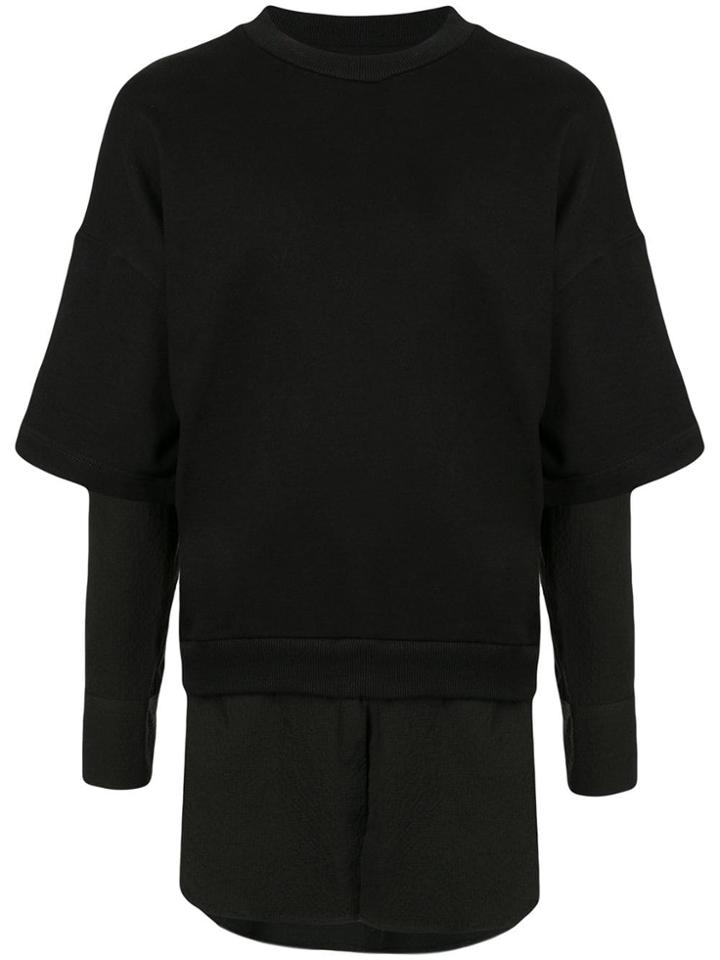 Strateas Carlucci Hybrid Short-sleeve Sweatshirt - Black