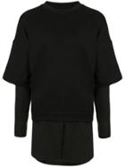 Strateas Carlucci Hybrid Short-sleeve Sweatshirt - Black