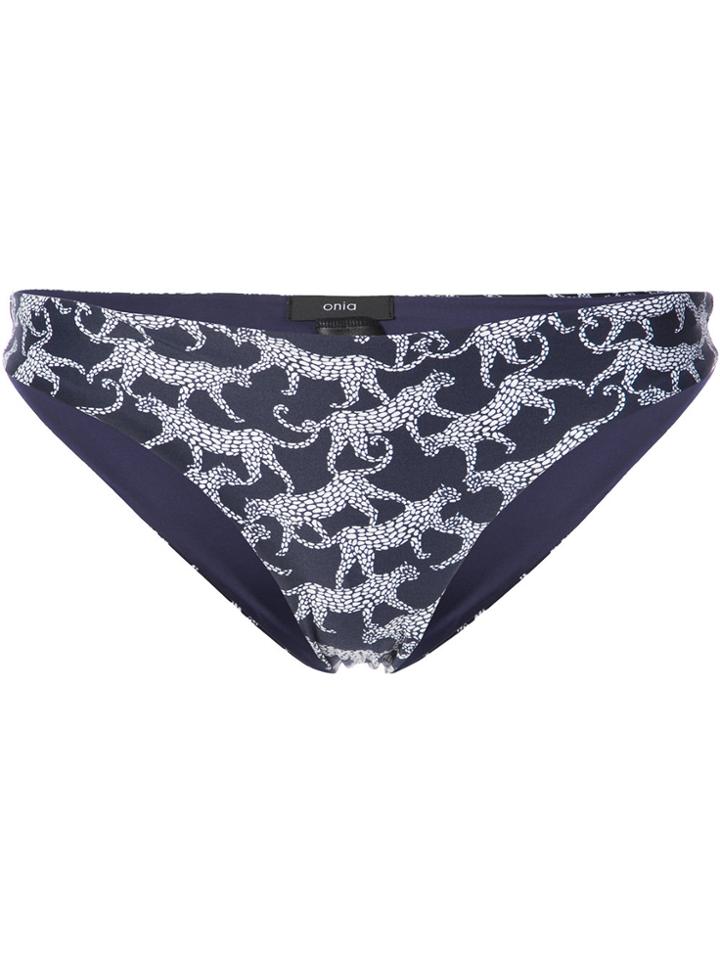Onia Lily Printed Bikini Briefs - Blue
