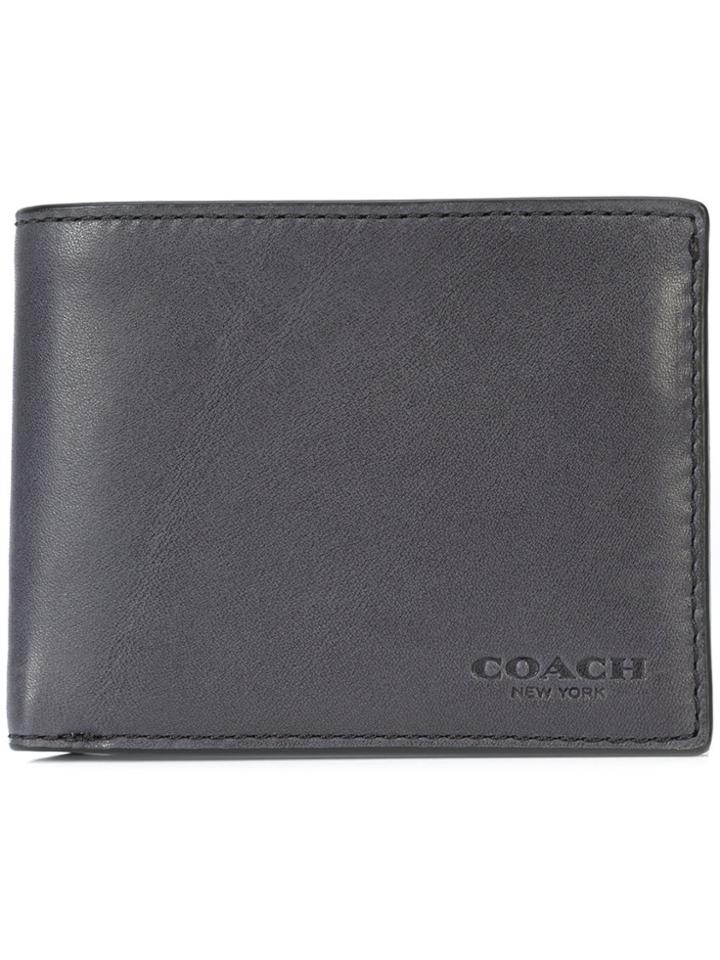 Coach Slim Billfold Id Wallet - Grey