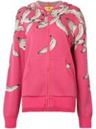 Baja East - Knitted Banana Hoodie - Women - Cotton/viscose - 1, Pink/purple, Cotton/viscose
