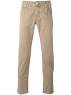 Jacob Cohen Plain Chinos, Men's, Size: 38, Nude/neutrals, Cotton/spandex/elastane
