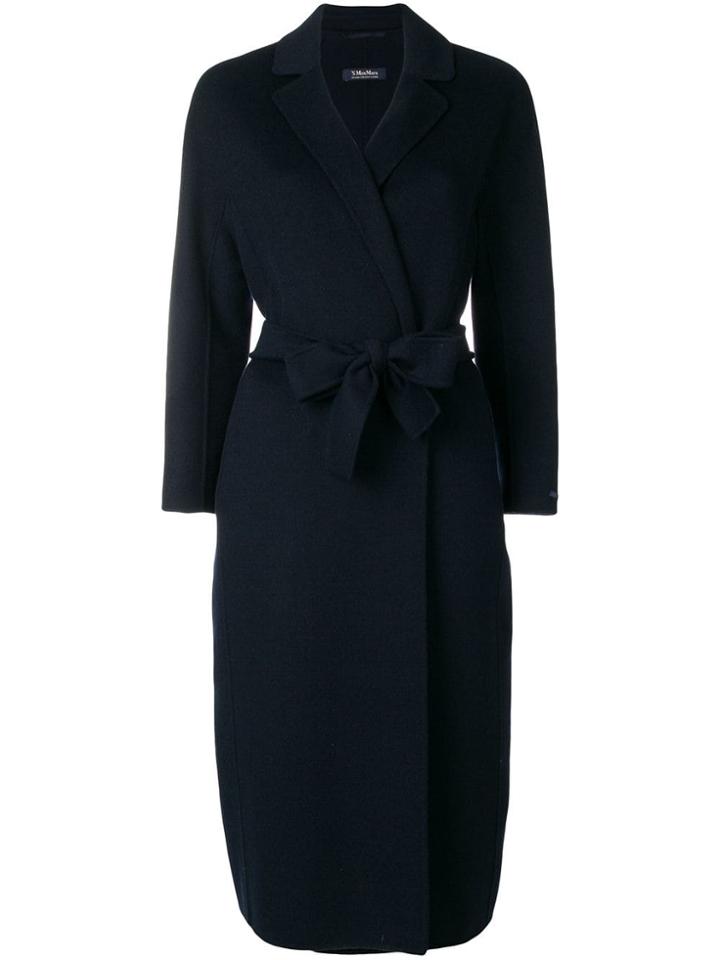 's Max Mara Wrap-around Coat - Blue