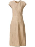Jil Sander Casual Midi Dress - Nude & Neutrals