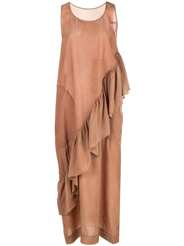 Uma Wang Ruffle Detailed Dress - Pink