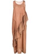 Uma Wang Ruffle Detailed Dress - Pink