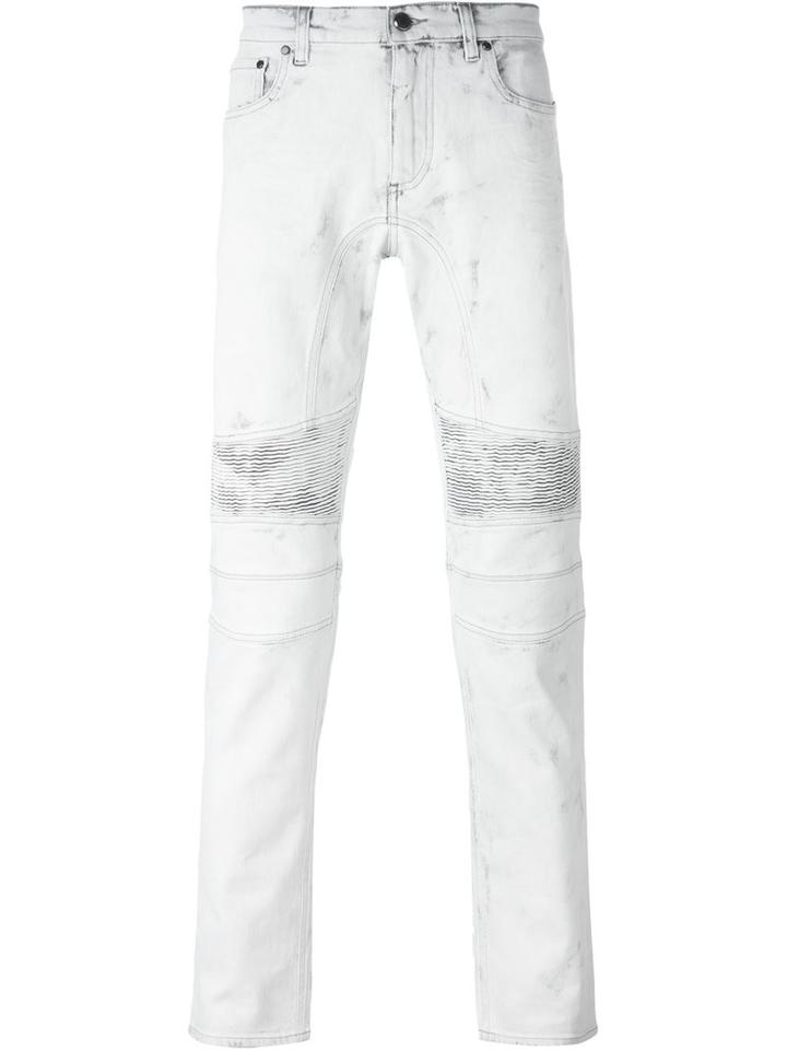 Belstaff Biker Jeans, Men's, Size: 35, Grey, Cotton/spandex/elastane