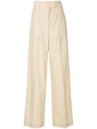 Ballsey High-waist Flared Trousers - Nude & Neutrals