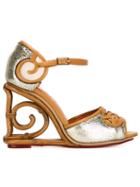 Charlotte Olympia 'rattan' Wedge Sandals