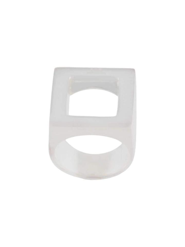A-cold-wall* Oversized Squared Ring - Silver