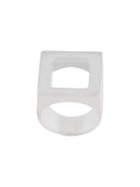 A-cold-wall* Oversized Squared Ring - Silver