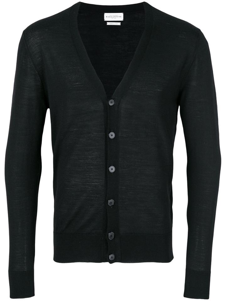 Ballantyne V-neck Cardigan - Black
