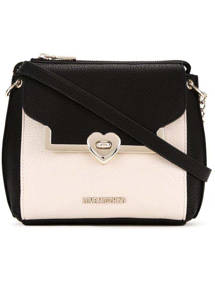 Love Moschino Small Bicolour Crossbody Bag, Women's, White