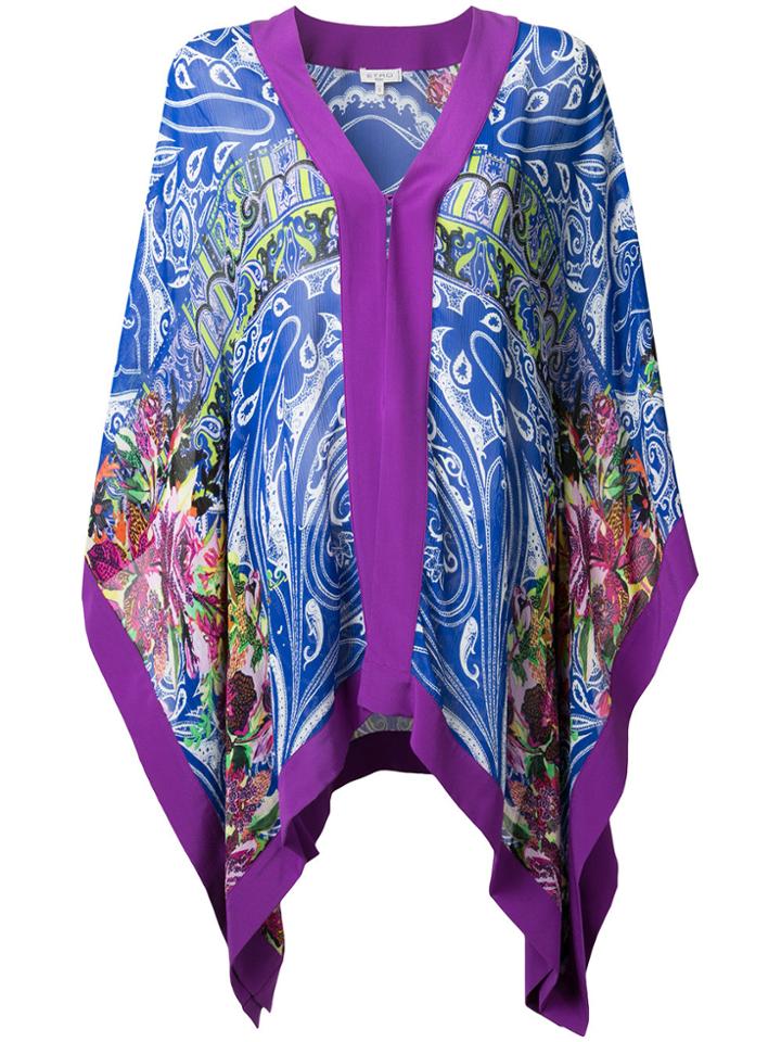 Etro Printed Beach Gown - Blue