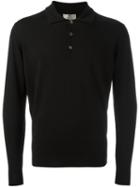 Canali Polo Jumper, Men's, Size: 52, Black, Wool