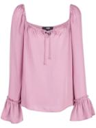 Paige Tie Front Blouse - Pink
