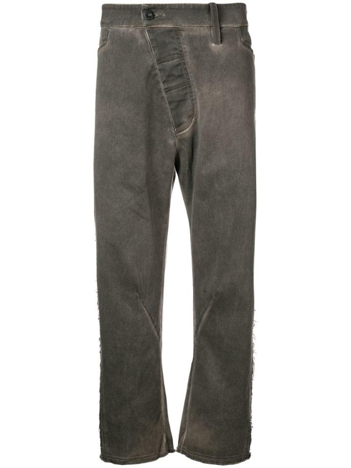 Lost & Found Rooms Curved Leg Trousers - Brown