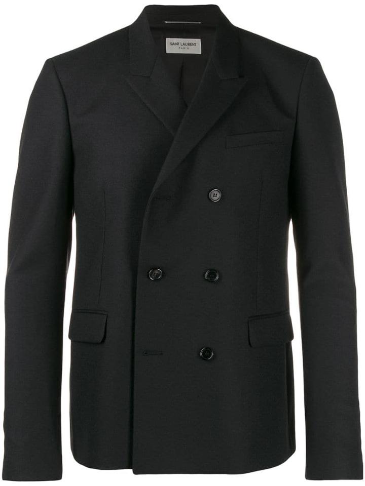 Saint Laurent Double-breasted Blazer - Black