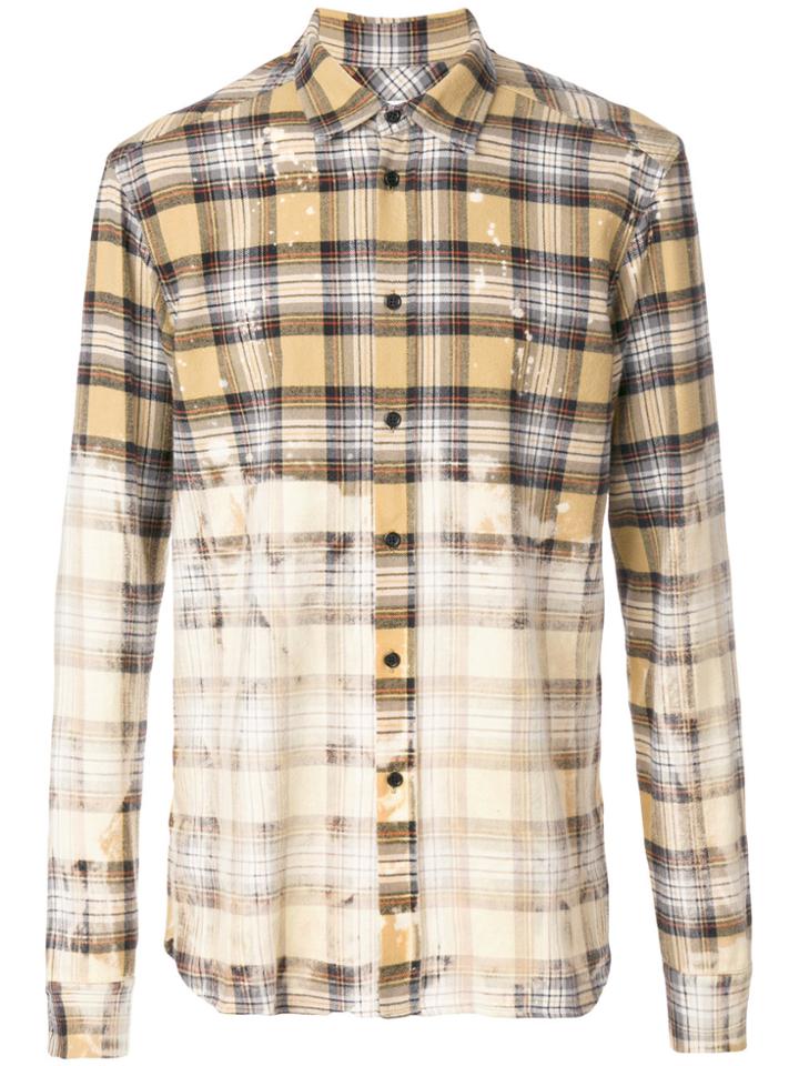 Faith Connexion Faded Plaid Shirt - Multicolour