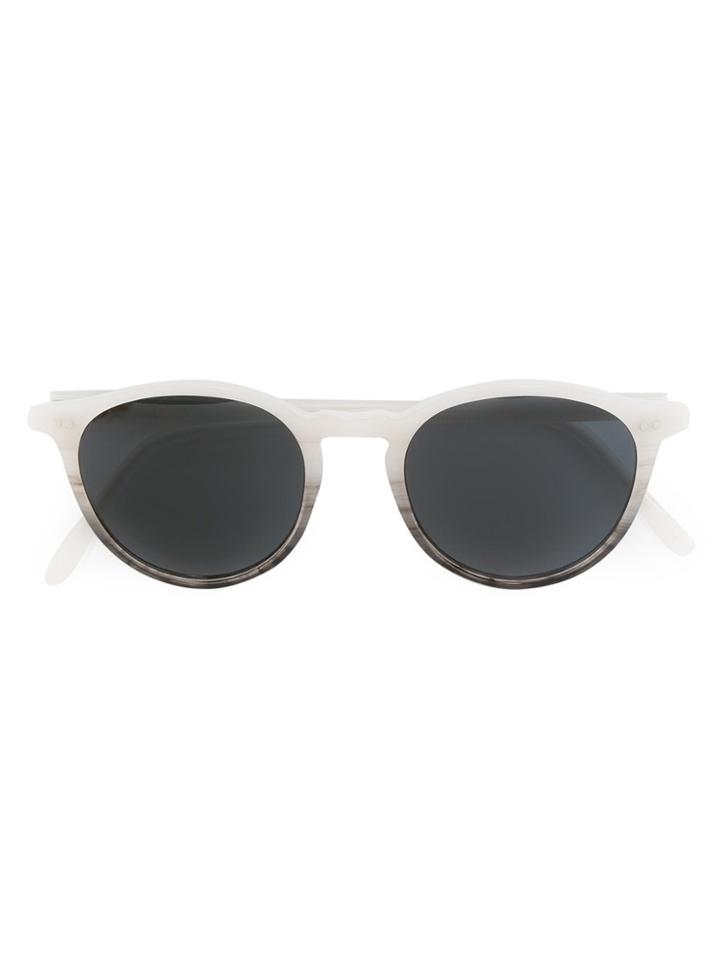 Pantos Paris Gradient Round Sunglasses - Grey