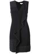 Derek Lam 10 Crosby Sleeveless V-neck Cascade Dress With Beading