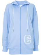 Ck Calvin Klein Angular Loop Back Hoodie - Blue