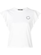 Karl Lagerfeld Ruffle Sleeve T-shirt - White
