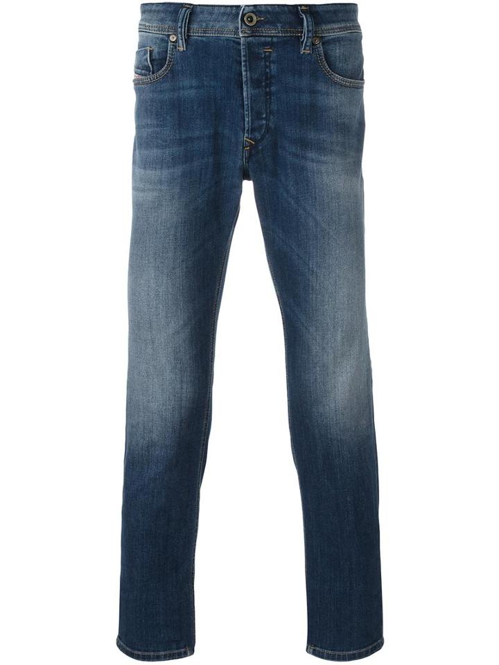Diesel 'sleenker' Jeans, Men's, Size: 36, Blue, Cotton/polyester/spandex/elastane