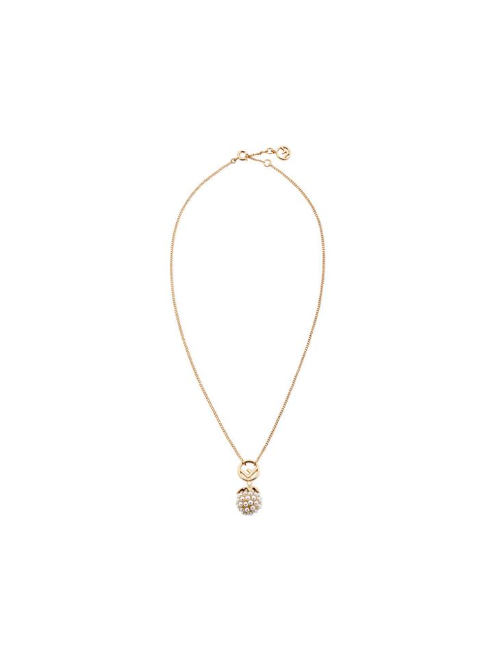 Fendi Pendant Necklace - Metallic