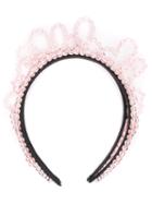 Simone Rocha Crow Style Beaded Headband - Pink
