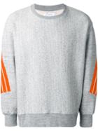 Facetasm Sleeves Detail Sweatshirt, Men's, Grey, Cotton/nylon/polyurethane