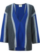 Forte Forte Colour Block V-neck Sweater