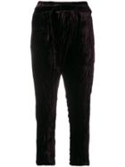 Ann Demeulemeester Blixa Cropped Trousers - Pink & Purple